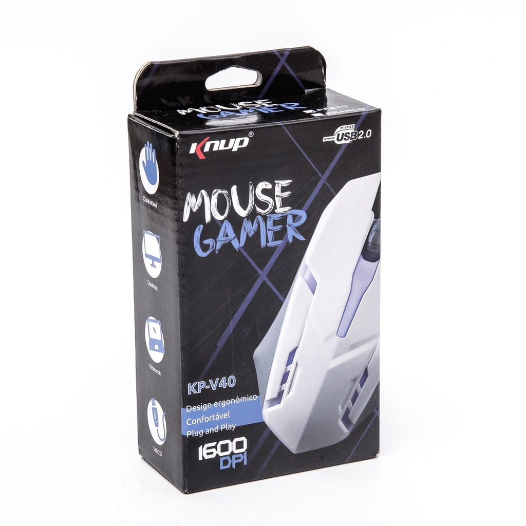 Mouse Gamer Knup 1600 Dpi Kp-v40 Usb 2.0