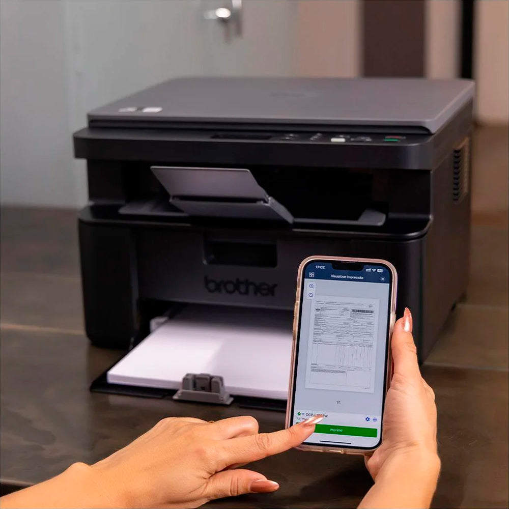 Multifuncional Brother DCP-L1632W Laser Mono, Wi-Fi, 110V, Impressão 20ppm, Scanner, Copiadora