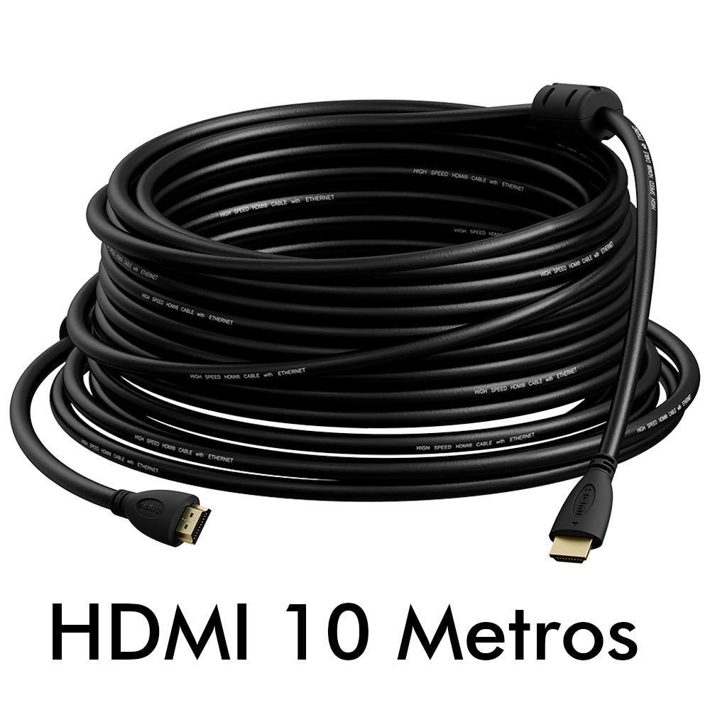 Cabo HDMI 10 Metros 2.0 Intelbras CHF 2010, 4K Ultra HD, 60Hz, 10m, Preto