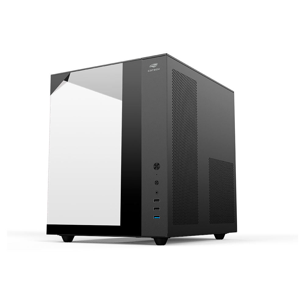 Gabinete Gamer Aquário C3Tech MT‑G950BK, Mid Tower, Vidro Temperado, USB 3.0, Sem Fonte, Preto - Aquarius