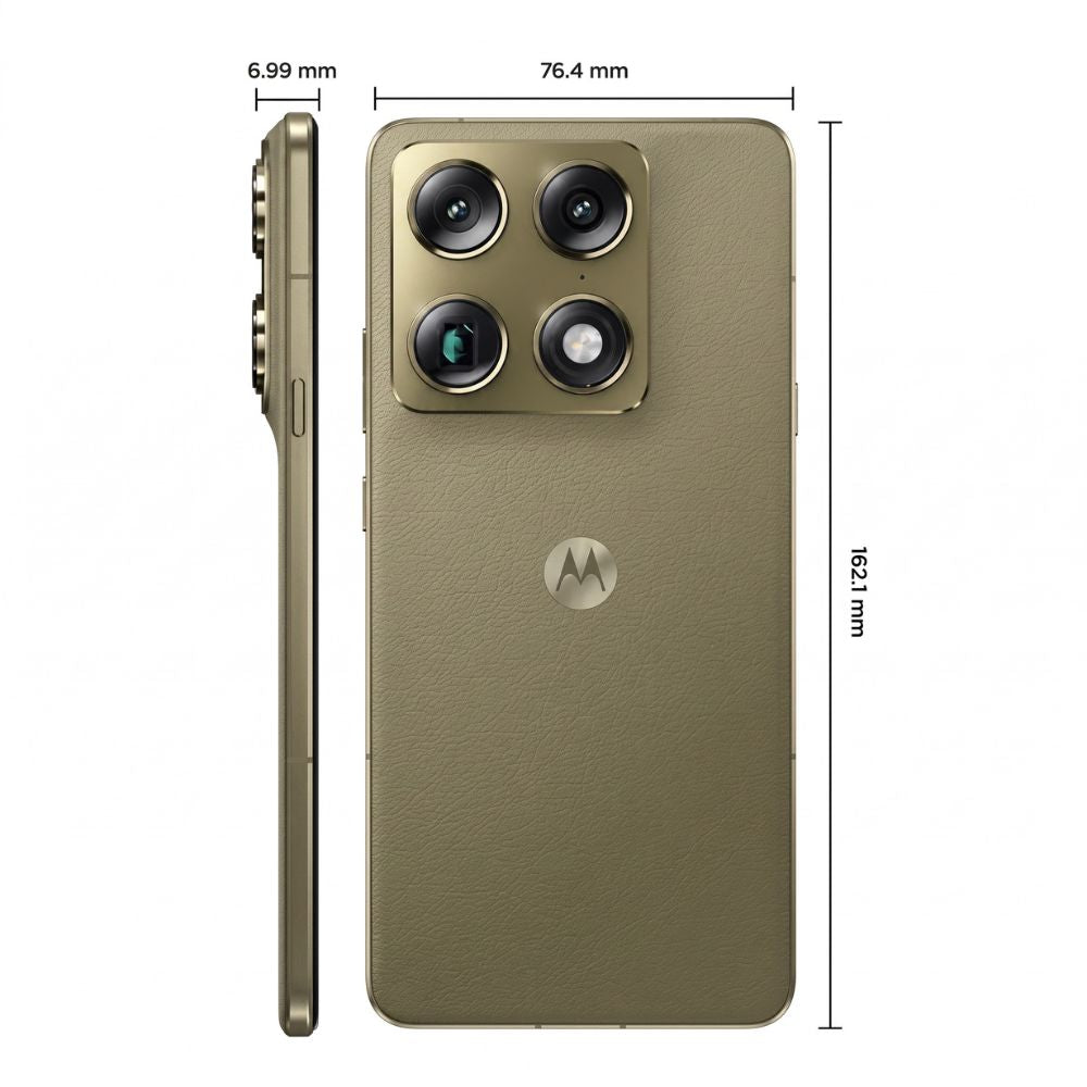 Smartphone Motorola Signature 6.8” 5G Verde Oliva  512GB, 12GB RAM, 3 Câmeras 50MP Sony Lytia