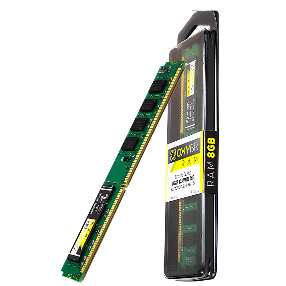 Memória Ram Desktop 8GB, 1333MHz, DDR3, CL9, OxyBR, OXY1333D3N9/8