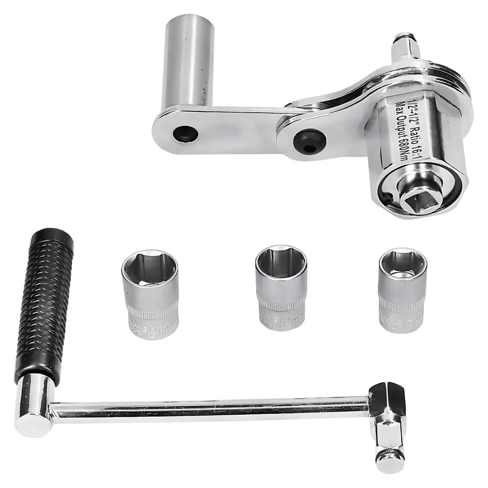 Desforcímetro Veicular, Multiplicador de Torque, Portátil 1/2 Pol. 80KGf, Com 3 Soquetes e Maleta