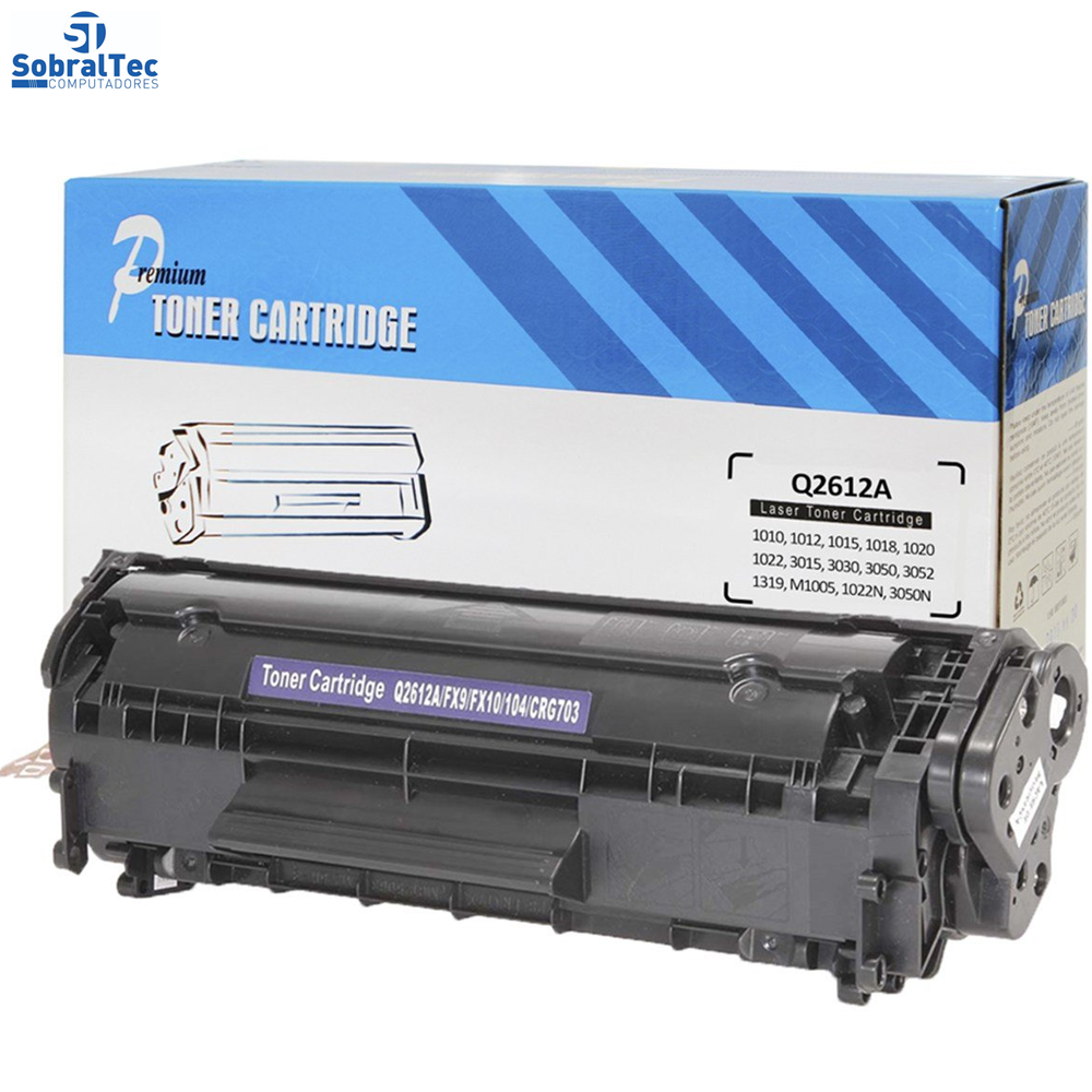 Toner Compatível HP 12a Q2612A 2612A 12A | 1010 1012 1015 1018 1020| Premium 2k
