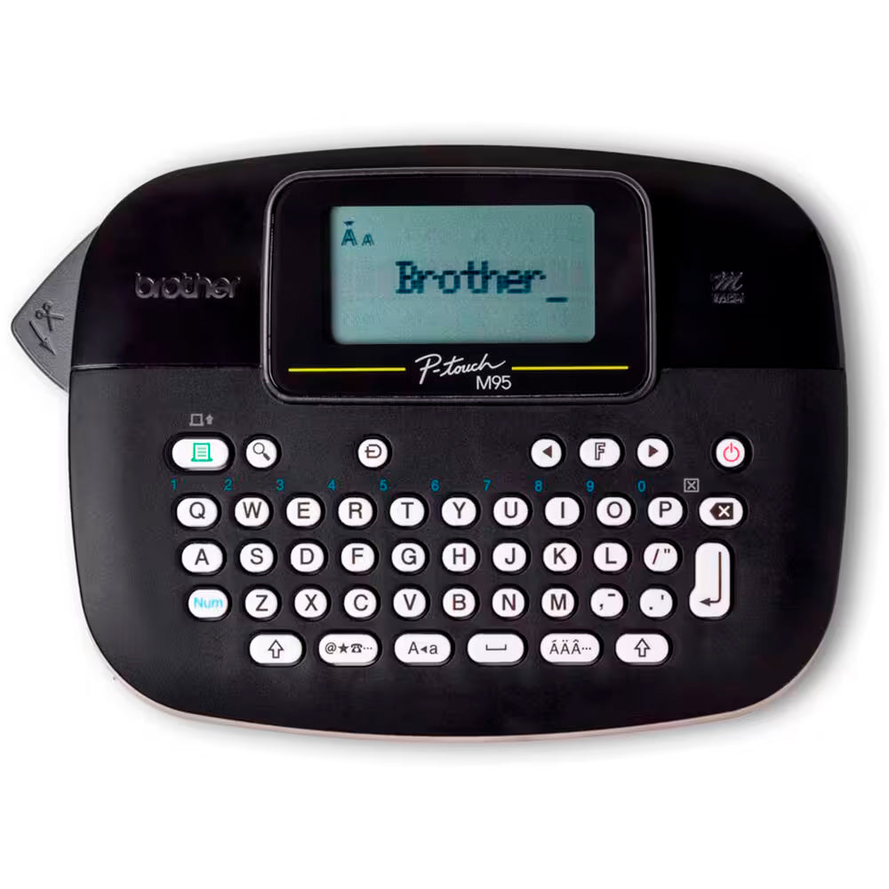 Rotulador Eletrônico Portátil, Brother PT-M95BK, Preto, Com 3 Fitas M231