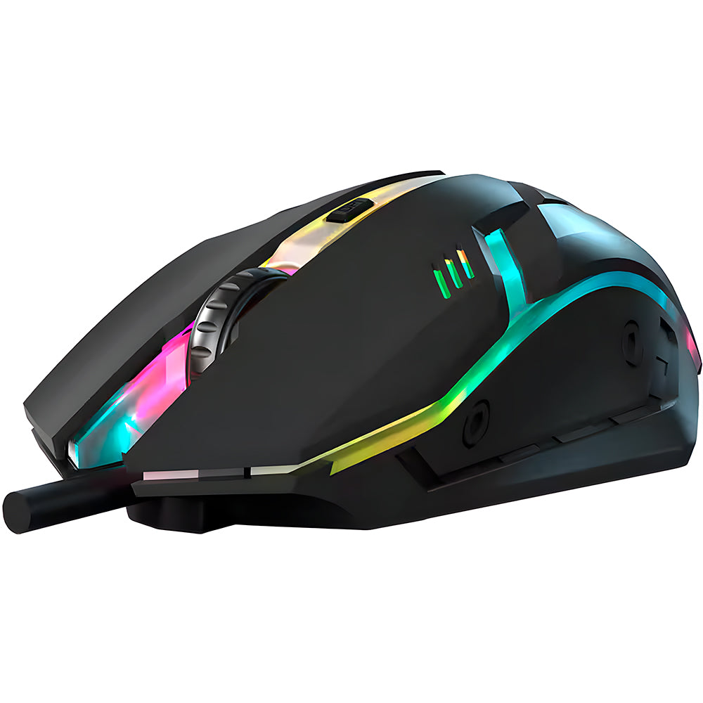 Combo Gamer 4 em 1 Canopus Teclado ABNT 2, Mouse, Headset P3 e Mousepad, LED em 7 Cores, CGCS41, ELG