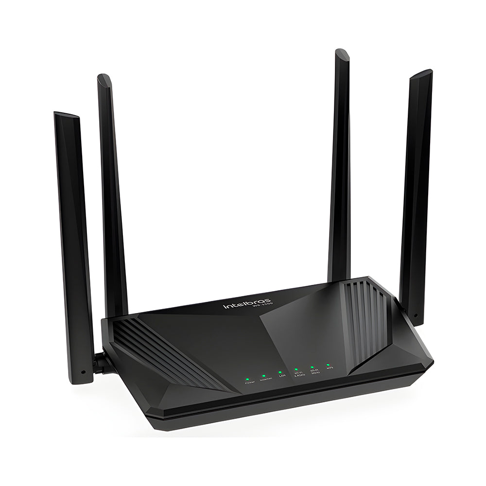 Roteador Wi-Fi 6 Dual Band, in Mesh Gigabit, Intelbras W6-AX 1500, Wi‑Force, Com 4 Antenas, 1 200 Mbps