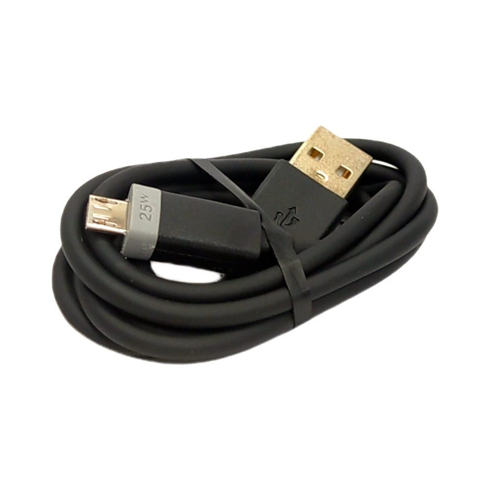 Cabo USB Para V8, Carregamento Rápido, 25W, 1 Metro de Comprimento, Preto, Caixa Verde