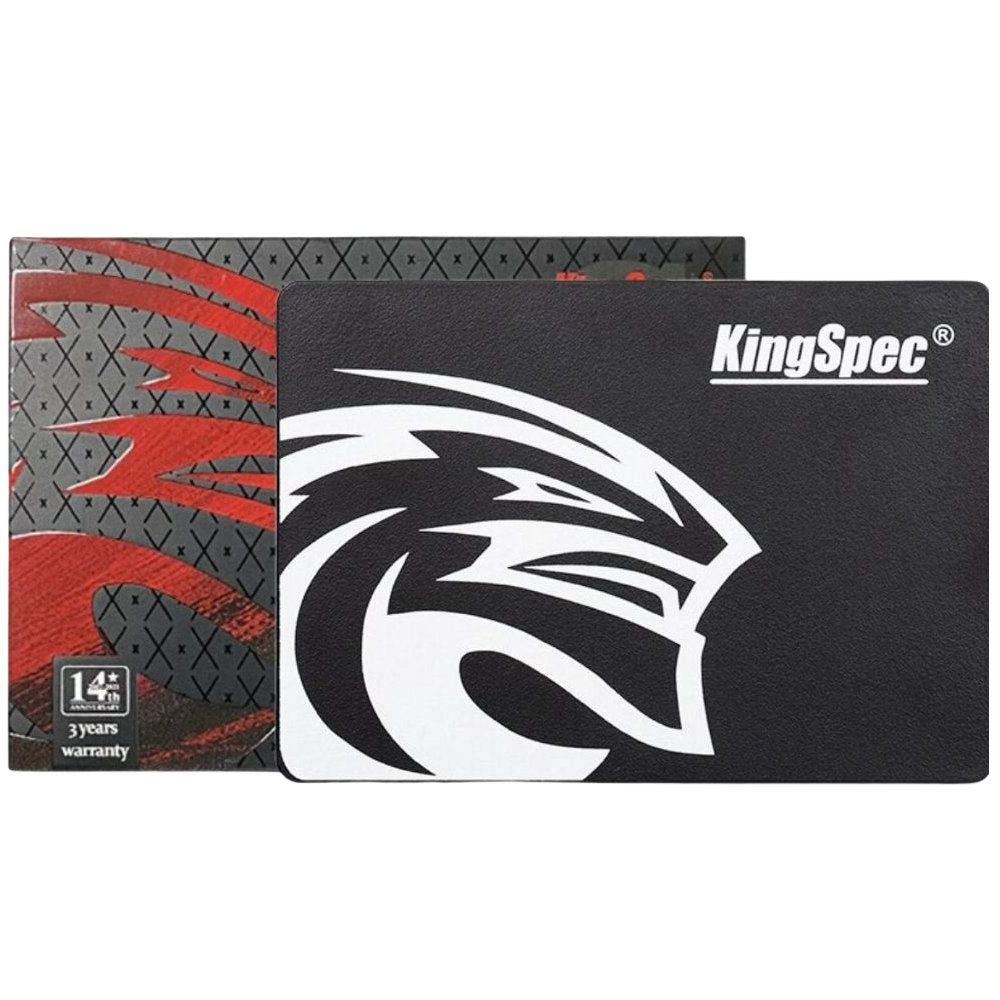 SSD KingSpec 120GB 2,5" SATA III 6Gb/s NAND 3D, Leitura 570MB/s, Gravação 520MB/s, MTBF 1M h, P4-120