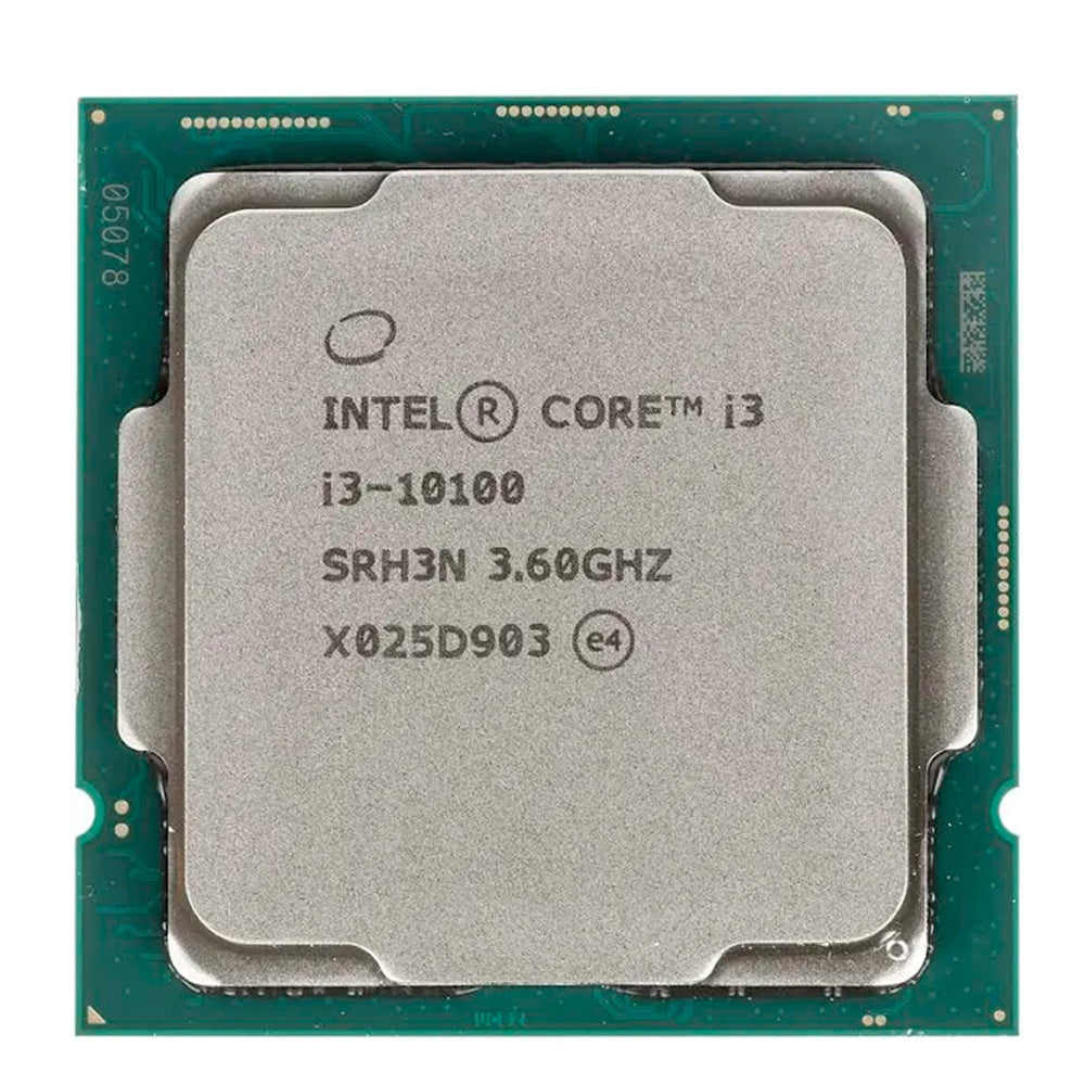 Processador Intel Core i3-10100, 4-Core, 8-Threads, 3.6Ghz (4.3Ghz Turbo), Cache 6MB, LGA1200 S/Box OEM