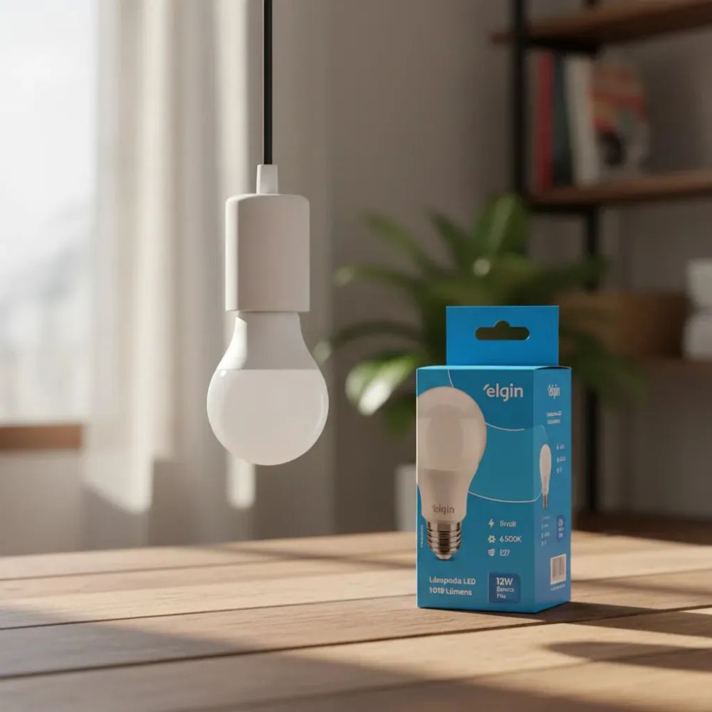 Lâmpada Bulbo Elgin LED 12W 6.500K Bivolt (48BLED2F12YU)