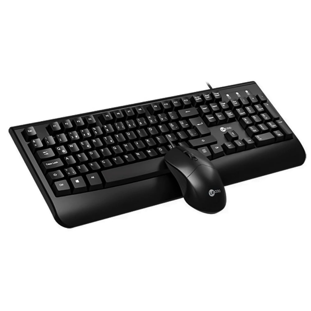 Kit Teclado e Mouse USB Plug and Play CM105 Lecoo, Mouse 1.200DPI 3 Botões Ambidestro, Teclado 104 Teclas ABNT2 - Preto