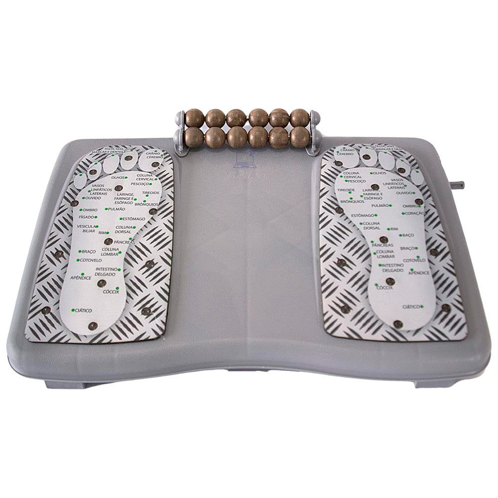 Apoio Ergonômico para Pés com Massageador Magnético, Ajustável - Reliza Ergolight