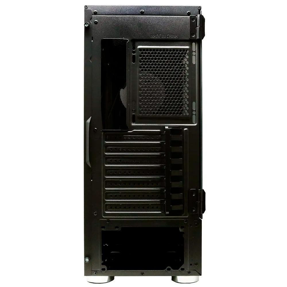 Gabinete Gamer BG-025 Bluecase, Lateral Vidro Temperado, Mid Tower, S/FTE, USB 3.0, Preto