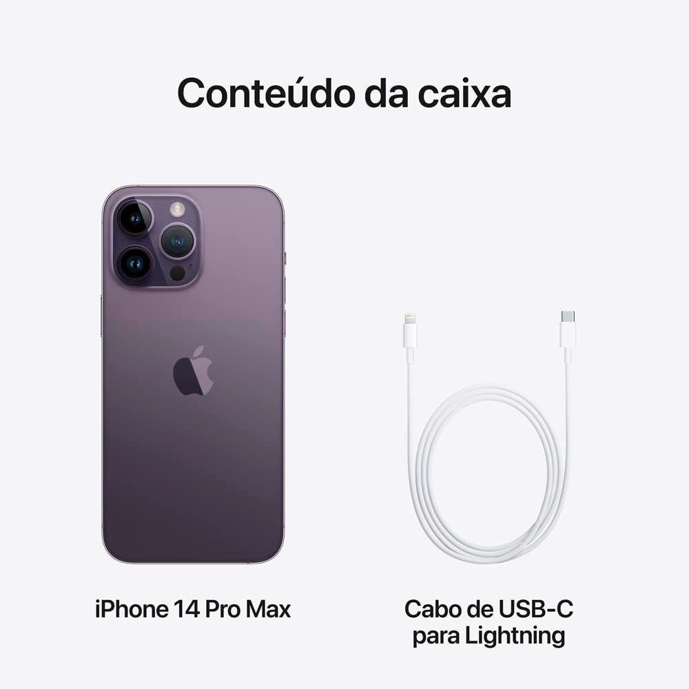 iPhone 14 Pro Max (256 GB) Apple Roxo Profundo, Semi Novo