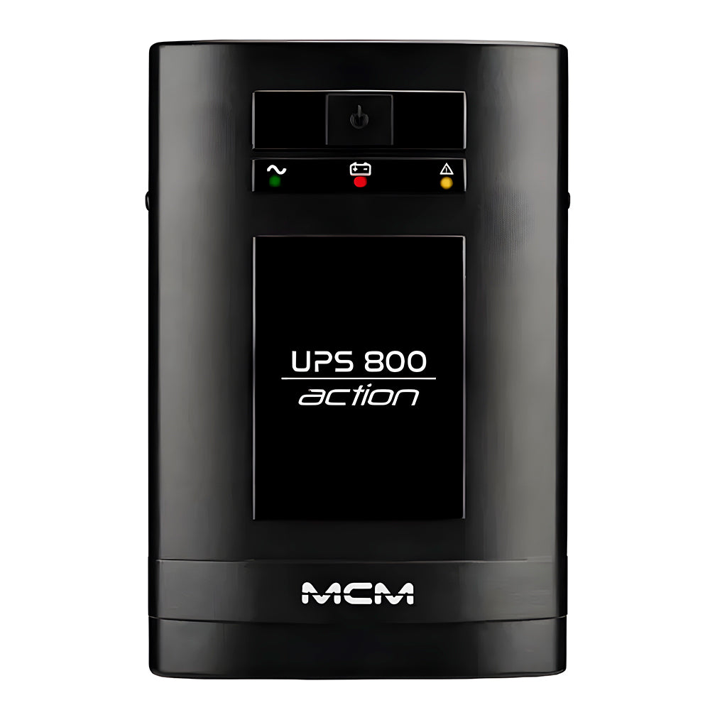Nobreak UPS MCM 800VA,  ACTION FIT 3.1, Entrada Trivolt /220v, Saída 6 Tomadas 115V, Com Entrada  Bateria Estacionária