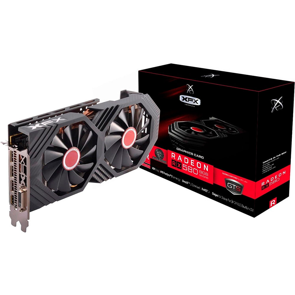 Placa de Vídeo XFX Graphics Card AMD Radeon RX 580 8GB 256BITs GDDR5 HDMI - RX-580P8D