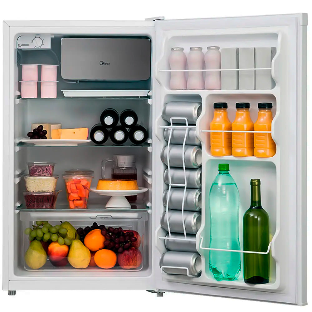 Frigobar Midea 124 Litros 1 Porta Degelo Manual MRC12B2 - Branco - 220 Volts