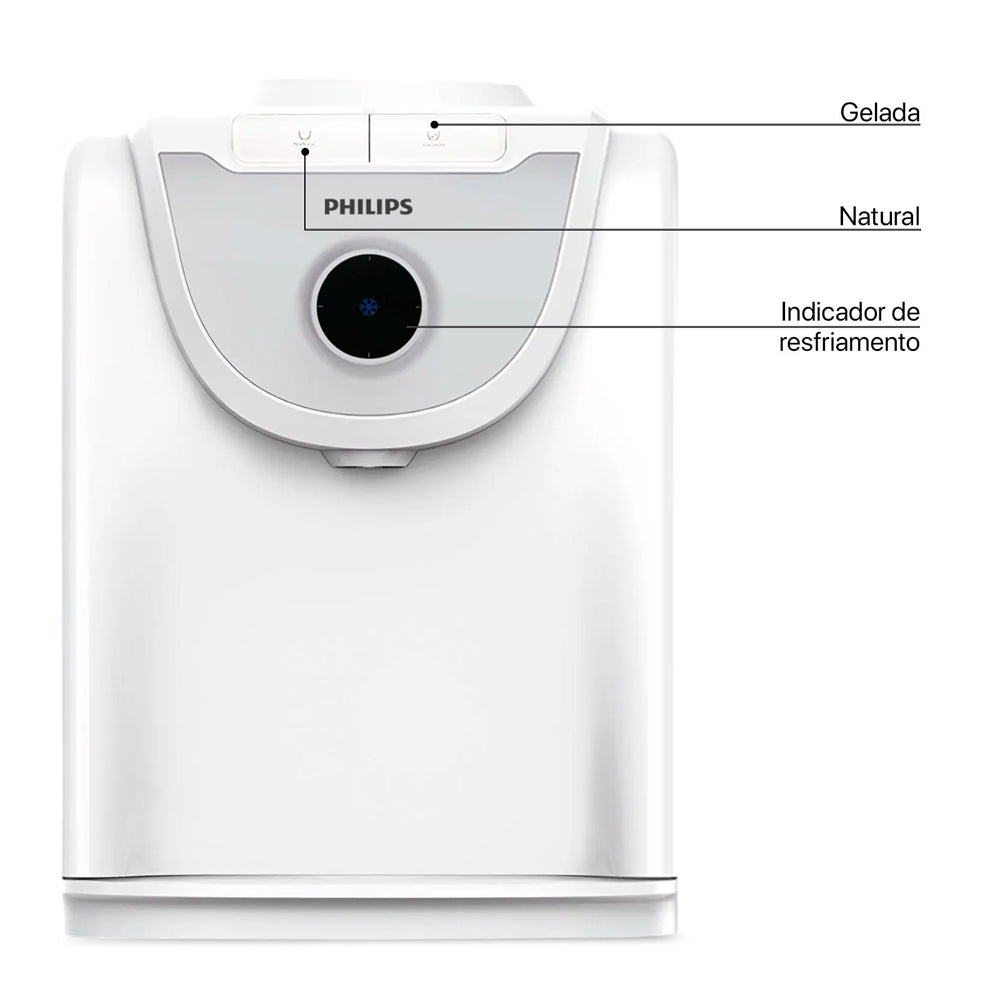 Bebedouro Para Galão de Água, Gelada, Fria e Natural, Com Resfriamento Por Compressor 220V, Phillips ADD4923H, 220V