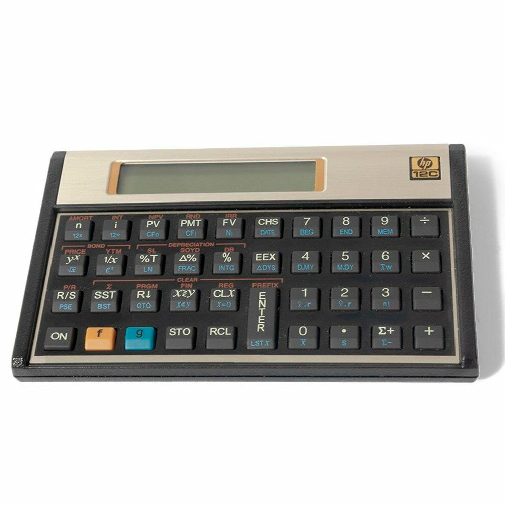 HP 12C Gold Calculadora Financeira Original, 120 Funções, RPN, 10 dígitos LCD, Programável