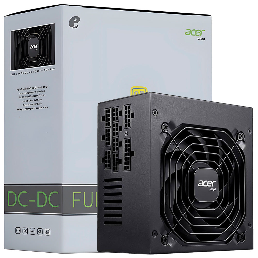 Fonte ATX Gamer 1000W Real, 80 Plus Gold, Full Modular, PFC Ativo, Acer AC1000