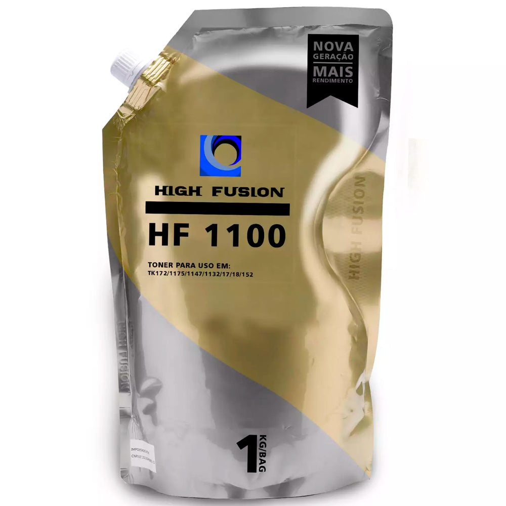 Refil Pó Para Recarga de Toner High Fusion Kyocera Tk-1170 Tk1147 HF-1100