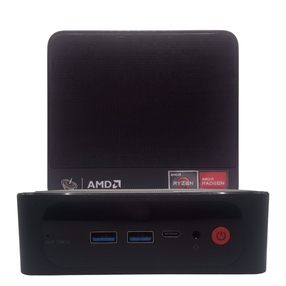 Mini PC SER5 Beelink, AMD Ryzen 5 5560U, 16GB RAM DDR4 SSD 1TB NVMe, 4K 60Hz WiFi 6, DP+HDMI/USB3.2/Tipo-C, Preto