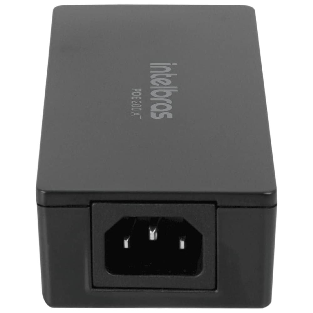 Injetor PoE Intelbras POE 200AT, 100–240 VAC, Gigabit 10/100/1000 Mbps, IEEE 802.3at – Seminovo