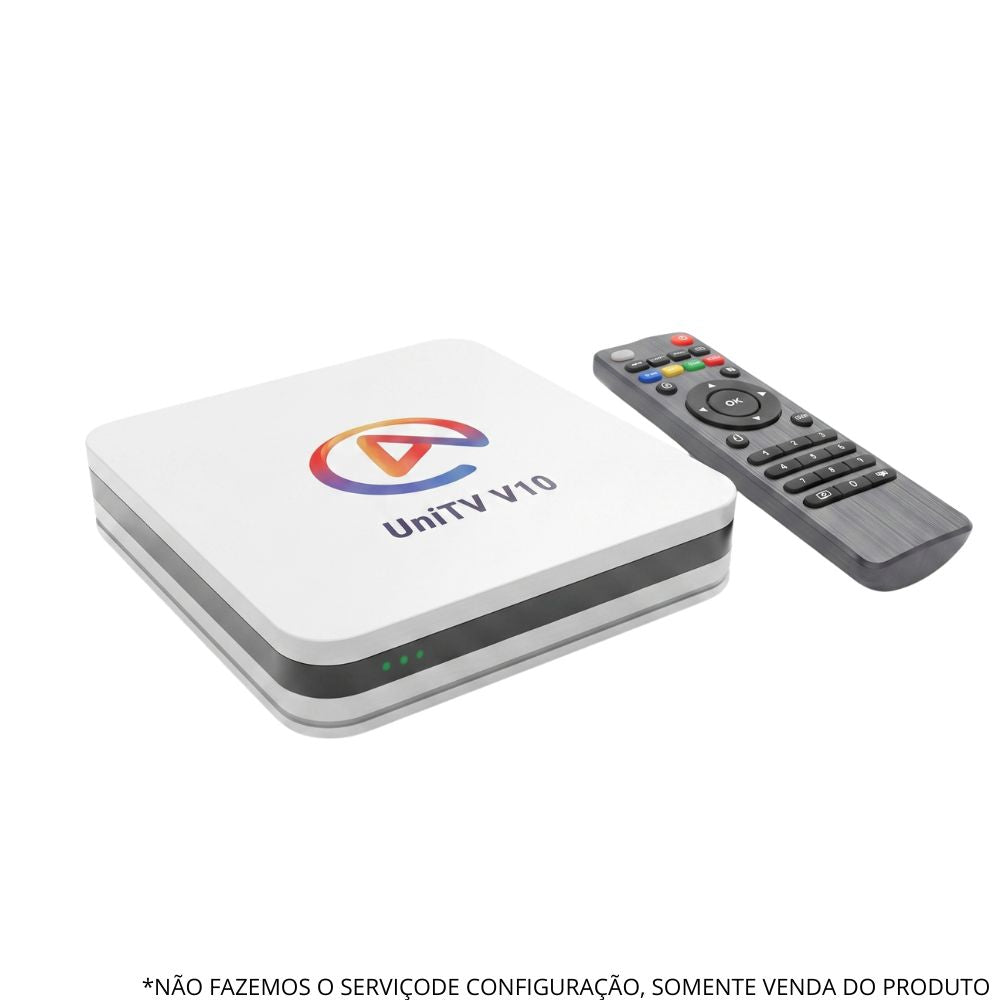 Aparelho Receptor Smart TV Box UniTv V10 4K Android Wi-Fi Dual Band HDMI Completo