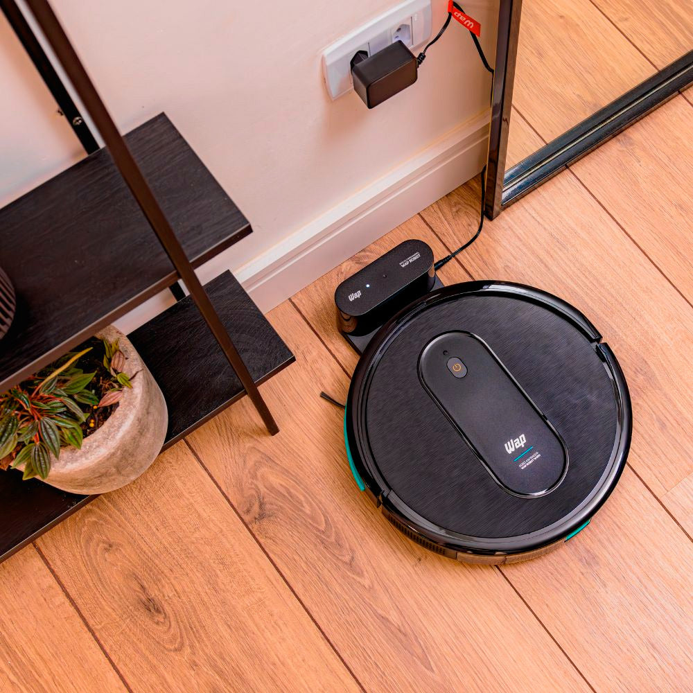 Aspirador de Pó Robô ROBOT WAP W400 3 em 1, Automático, 300ml, Compatível com Assistentes de Voz, 30W 10,8VDC Bivolt