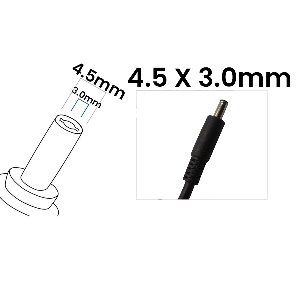 Fonte Compatível Ultrabook Dell XPS, 19.5V, 3.34A, Dell Inspirion 12/13, Plug Preto 4.5mm x 3.0mm, 65W