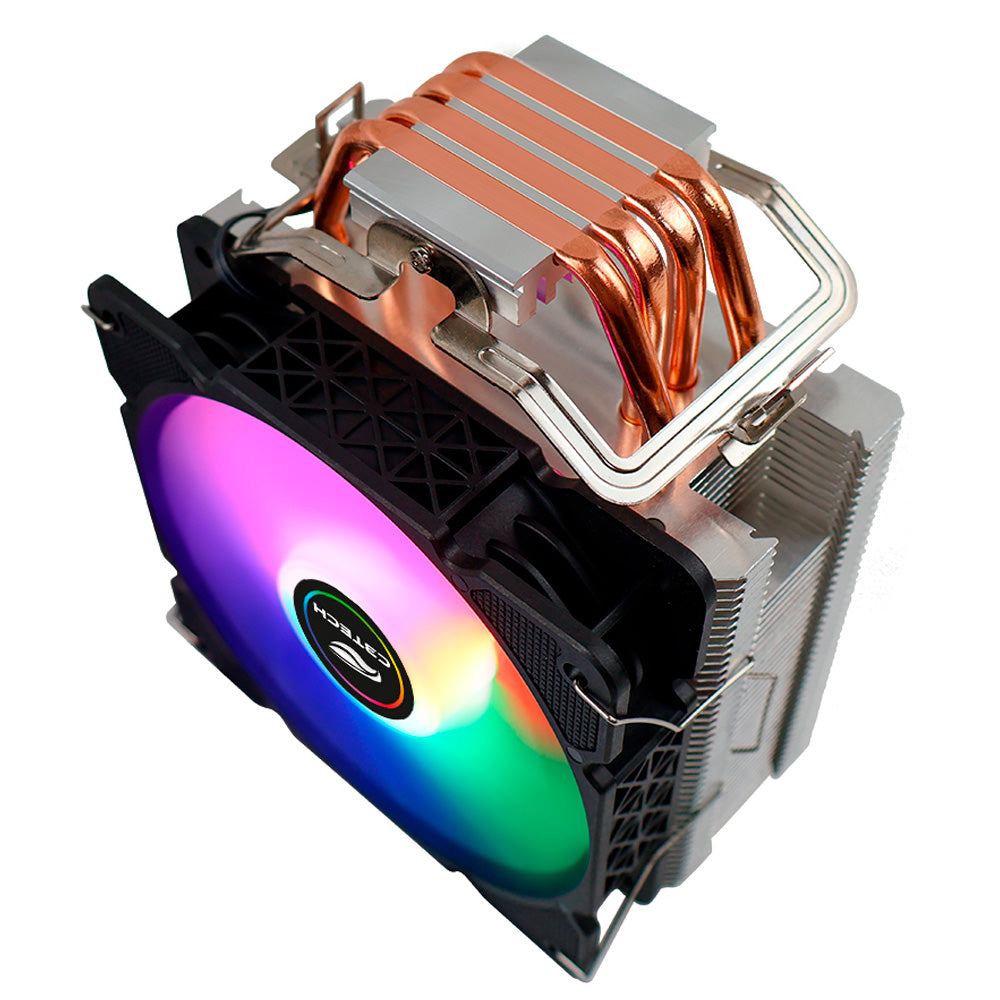 Cooler Fan CPU C3Tech Gaming, RGB, Multicores, 4 Heatpipes de Cobre - FC-L110M