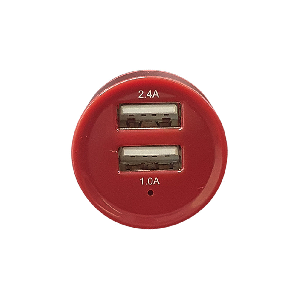 Carregador Veicular 2 Saidas Usb Elgin 46RCV2USBVDS Vermelho