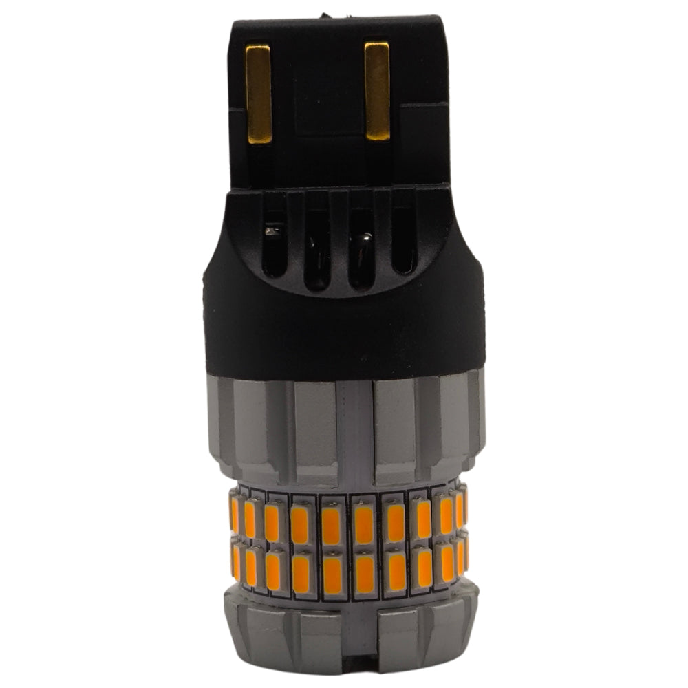 Kit Lâmpada LED CANbus, Para Lanterna Traseira do Carro, Soquete 7443, Luz Amarela, Lupu Auto