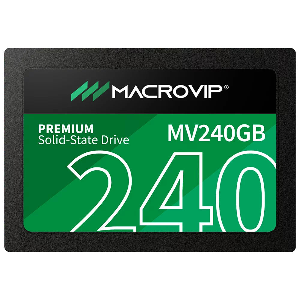 SSD Macrovip Premium 240GB 2,5'' Sata III 6Gb/s Leitura de Até 520Mb/s, Gravação Até 450Mb/s, MV240