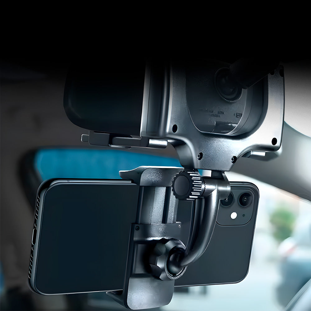 Suporte Veicular Para Celular, Retrovisor Carro, Universal, Com Fixação, Rotação 360 Graus