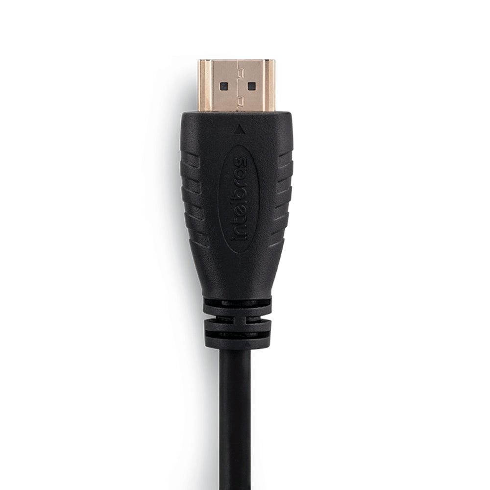 Cabo HDMI Intelbras 2.0 Com 3 Metros CH 2030 Suporta Resolução 4K em 60Hz Blindagem Tripla