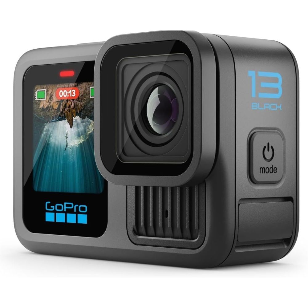 Câmera de Ação GoPro HERO13 Black Power Bundle Resistência à Água 10M Vídeo 5.3K60 27MP Baterias Enduro e Cartão de 64Gb
