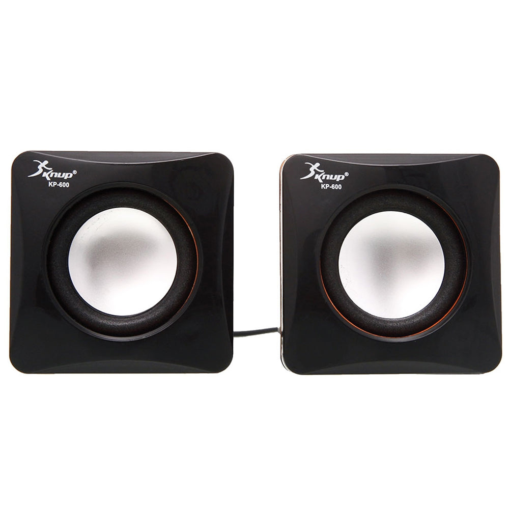 Mini Caixa de Som Para Notebook, PC, Knup KP-600, USB 2.0, Pequena, 3W-RMS