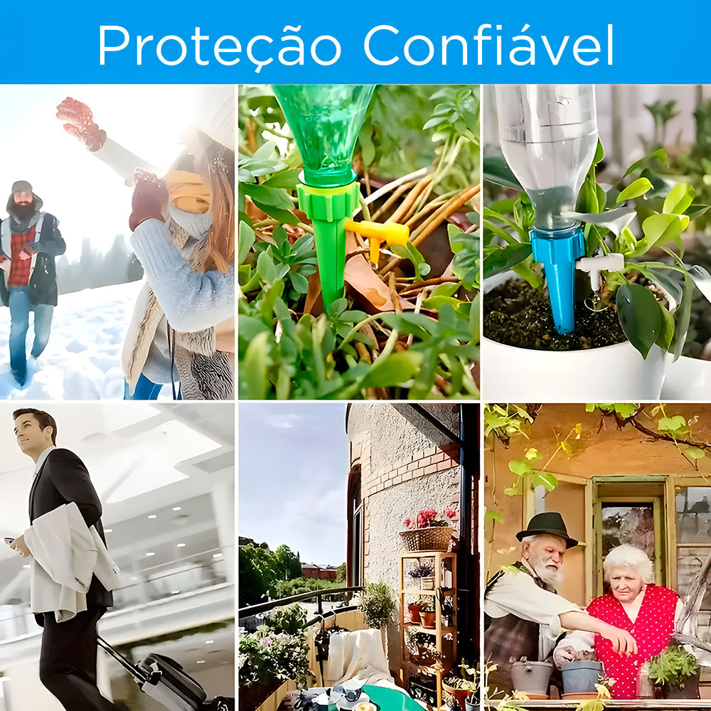 Kit Para Irrigação Com 20 Peças de Gotejadores, Válvula Acoplável
