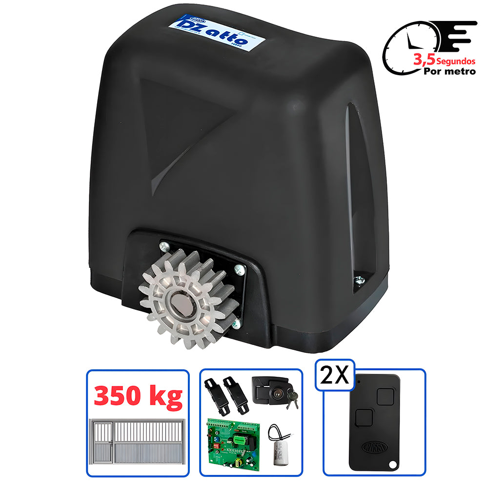 Motor de Portão Rossi DZ ATTO 36 V2 TURBO 220V, Suporta Portão De Até 350KG