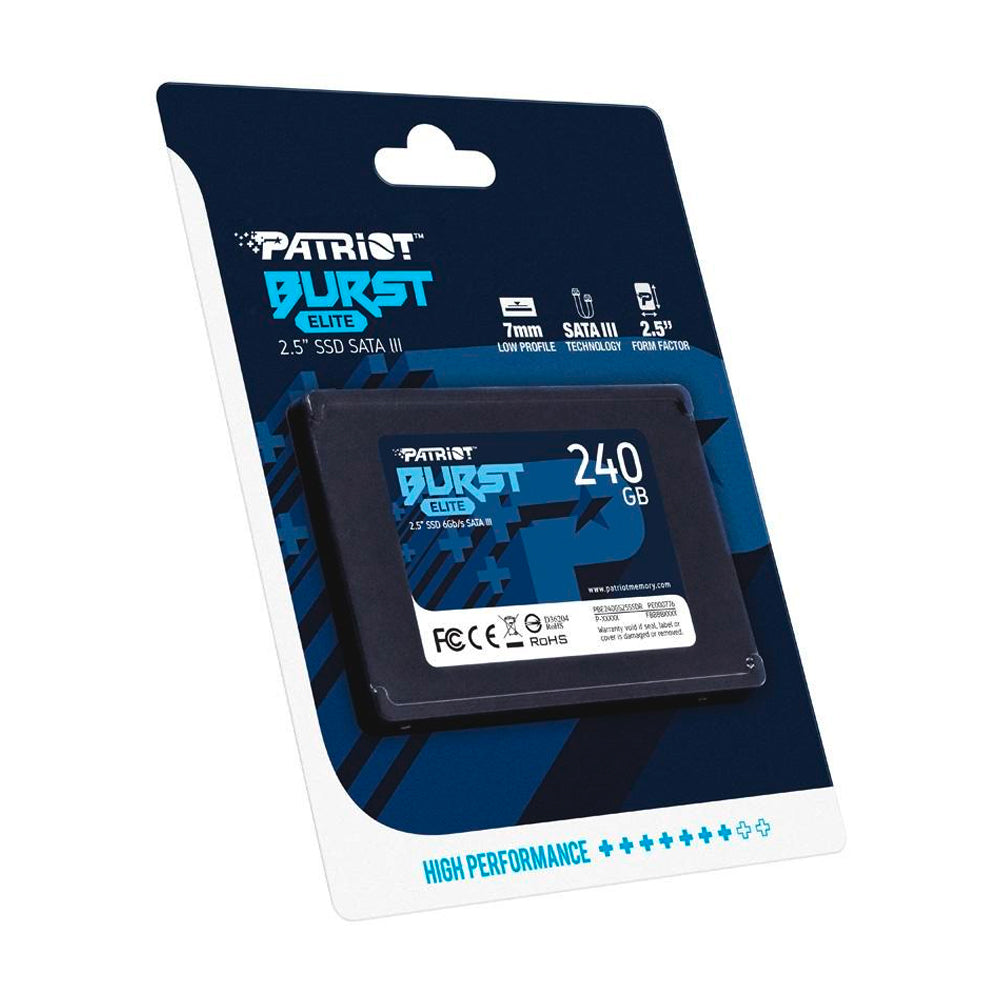 SSD 240GB Patriot Burst Elite 2.5" SATA 3 - PBE240GS25SSDR