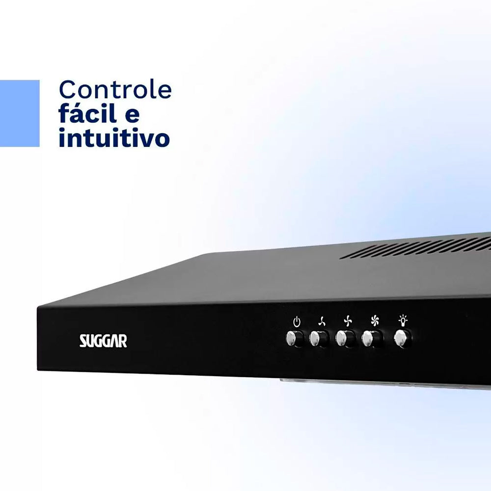 Depurador De Ar Slim Suggar 60cm Preto Dps162pt - 220 Volts