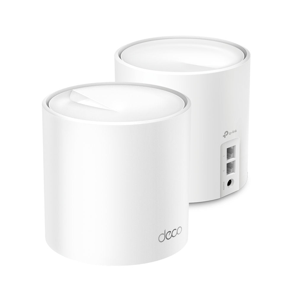 Roteador Mesh TP-Link Deco X60 AX5400 Wi-Fi 6 Dual Band 2-Pack até 5,4Gbps Gigabit Cobertura 538m2 App Deco, Branco