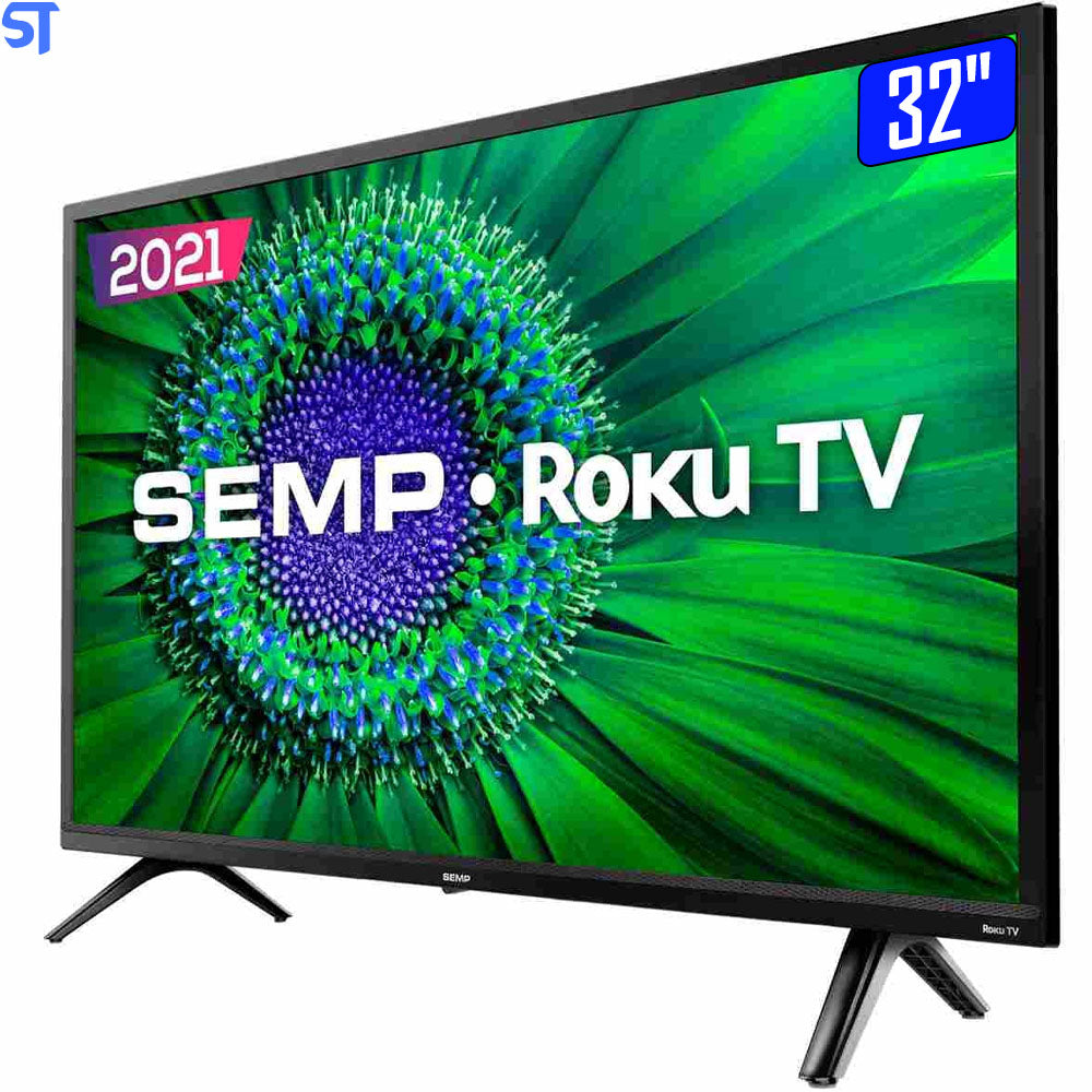 Smart TV Semp LED 32" HD Wi-Fi Dual Band WideScreen 60Hz Roku TV 32R5500