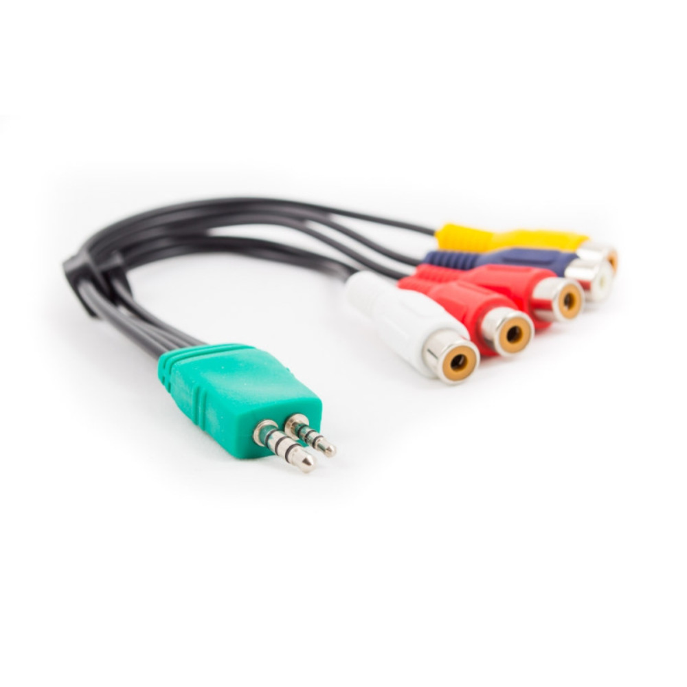 Cabo Adaptador Audio Video P1 P2 Para 5 Rca Fêmea Estéreo Tv Led Samsung XT-2029
