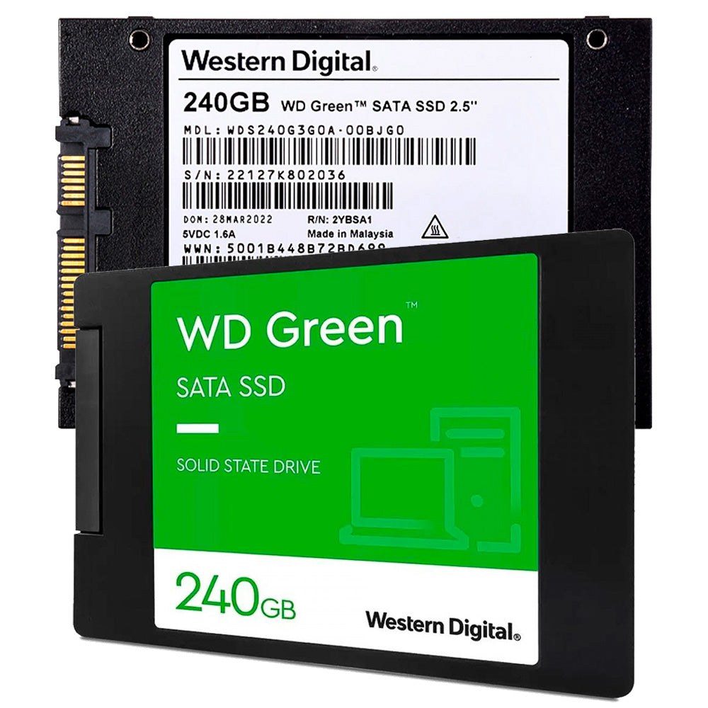 SSD Western Digital 240 GB WD Green, SATA, Leitura: 545MB/s e Gravação: 430MB/s - WDS240G3G0A