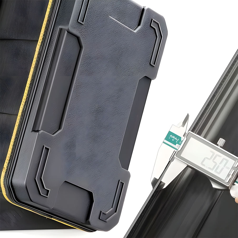 Bolsa de Ferramentas Multifuncional, Resistente a Água, Com 5 Bolsos, Tecido Oxford, AIRAJ, Preto/Azul