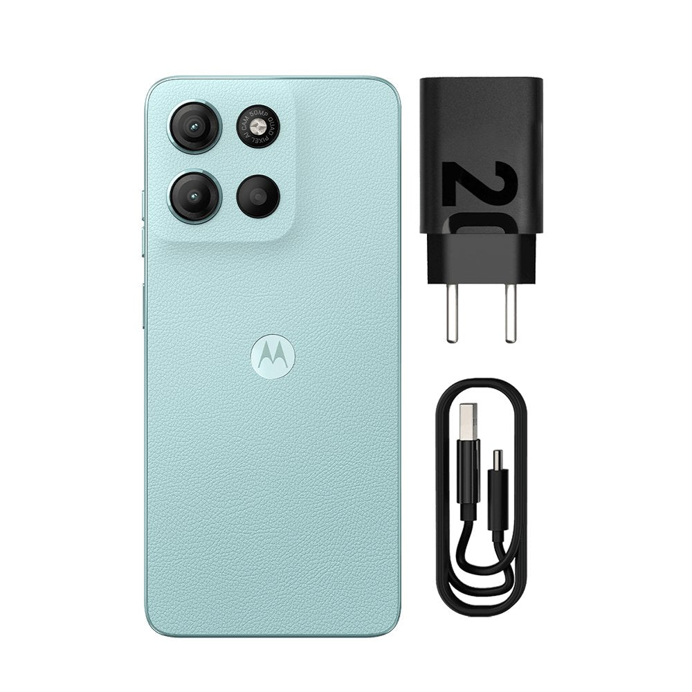 Smartphone Motorola Moto g15 128GB 12GB RAM (4GB + 8GB Boost) Camera 50MP com AI Tela FHD+ 6.7" - Azul Claro