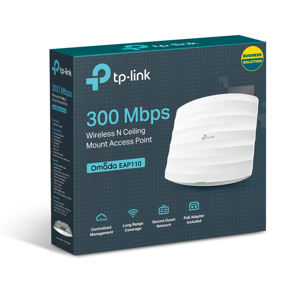 Access Point TP-Link EAP 110 Wifi 2.4GHZ Montável em Teto - Branco